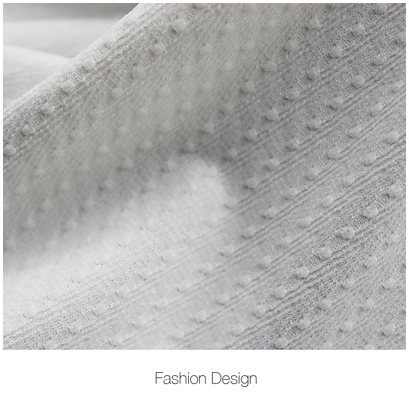 Micro fiber nylon spandex 3D flower jacquard fabric for underwear
